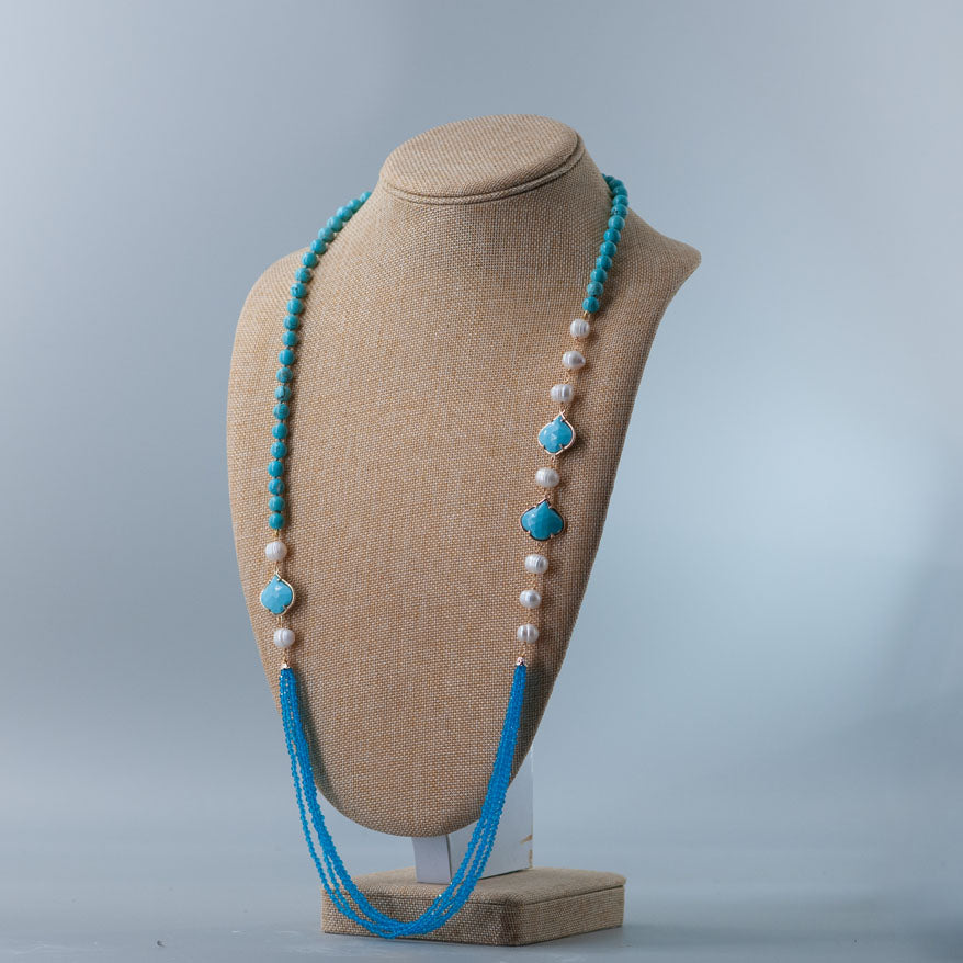 Collana Cristalli Turchesi no Chiusura