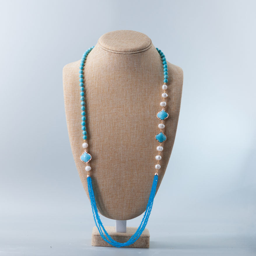 Collana Cristalli Turchesi no Chiusura