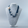 Collana Cristalli blue con Chiusura