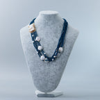 Collana Cristalli blue con Chiusura