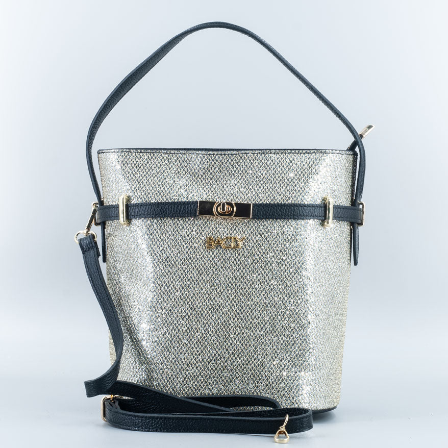 Modello Margot Glitter Argento Platinato