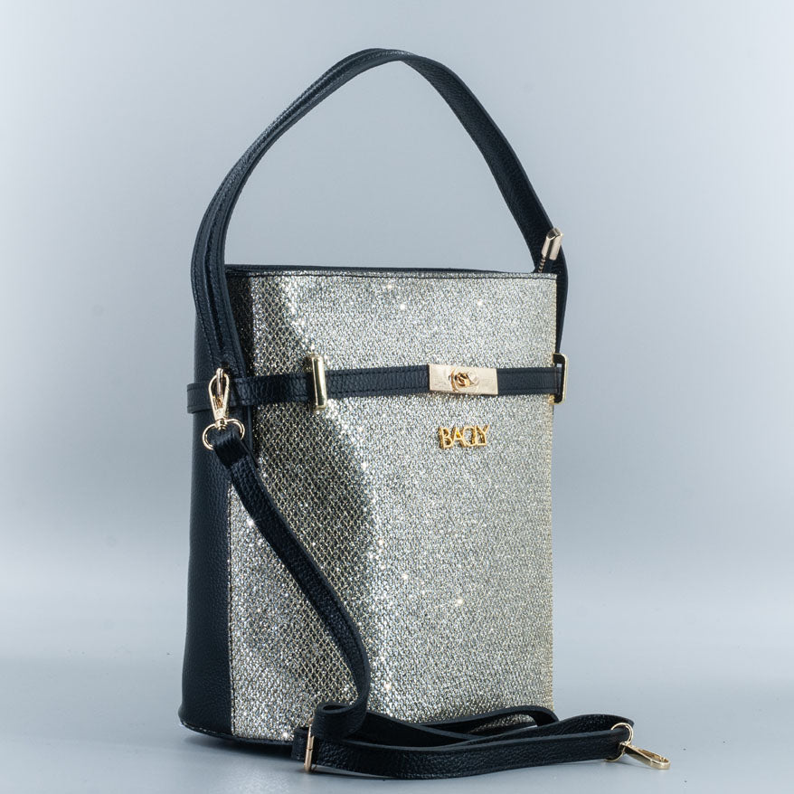 Modello Margot Glitter Argento Platinato