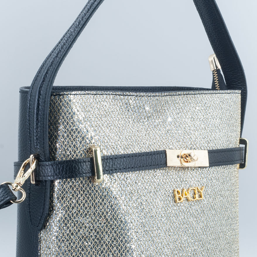 Modello Margot Glitter Argento Platinato