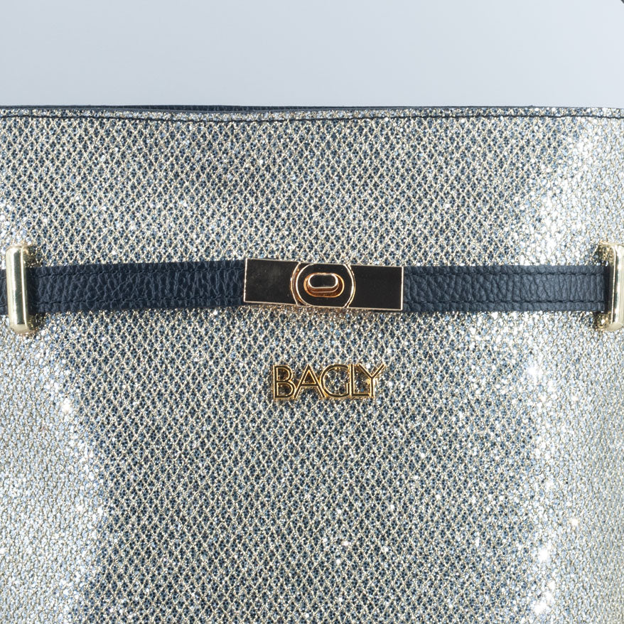 Modello Margot Glitter Argento Platinato
